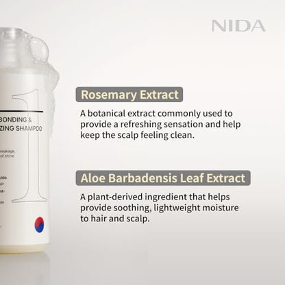 NIDA Ultimate Hair-Bonding & Scalp-Revitalizing Shampoo | Strengthens & Nourishes All Hair Types | 8.5 fl. oz. Avelisse