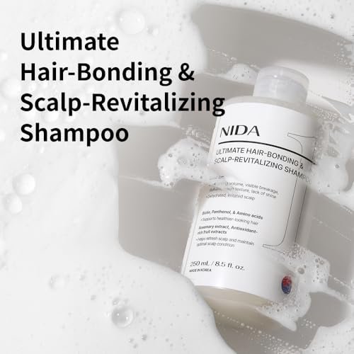 NIDA Ultimate Hair-Bonding & Scalp-Revitalizing Shampoo | Strengthens & Nourishes All Hair Types | 8.5 fl. oz. Avelisse