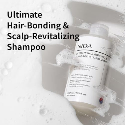 NIDA Ultimate Hair-Bonding & Scalp-Revitalizing Shampoo | Strengthens & Nourishes All Hair Types | 8.5 fl. oz. Avelisse