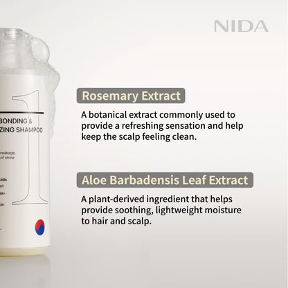 NIDA Ultimate Hair-Bonding & Scalp-Revitalizing Shampoo | Strengthens & Nourishes All Hair Types | 8.5 fl. oz. Avelisse