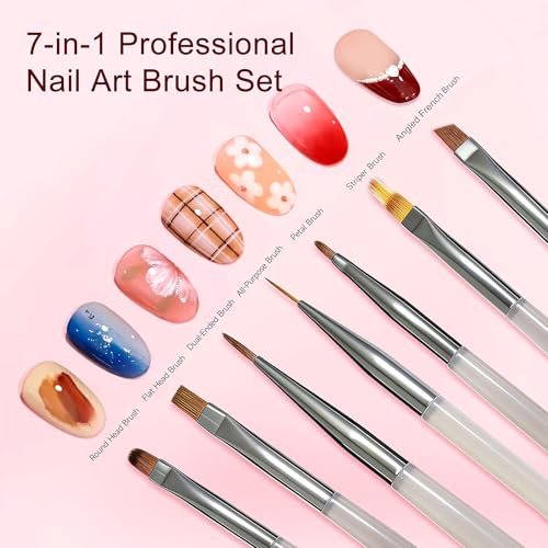 NEUTECHNO 65-Piece Professional Nail Art Tools Set – Brushes, Dotting Pens, Cat Eye Magnet & Sponges for Ombre Nails - görsel 3