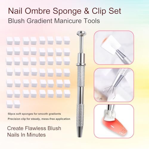 NEUTECHNO 65-Piece Professional Nail Art Tools Set – Brushes, Dotting Pens, Cat Eye Magnet & Sponges for Ombre Nails - görsel 11