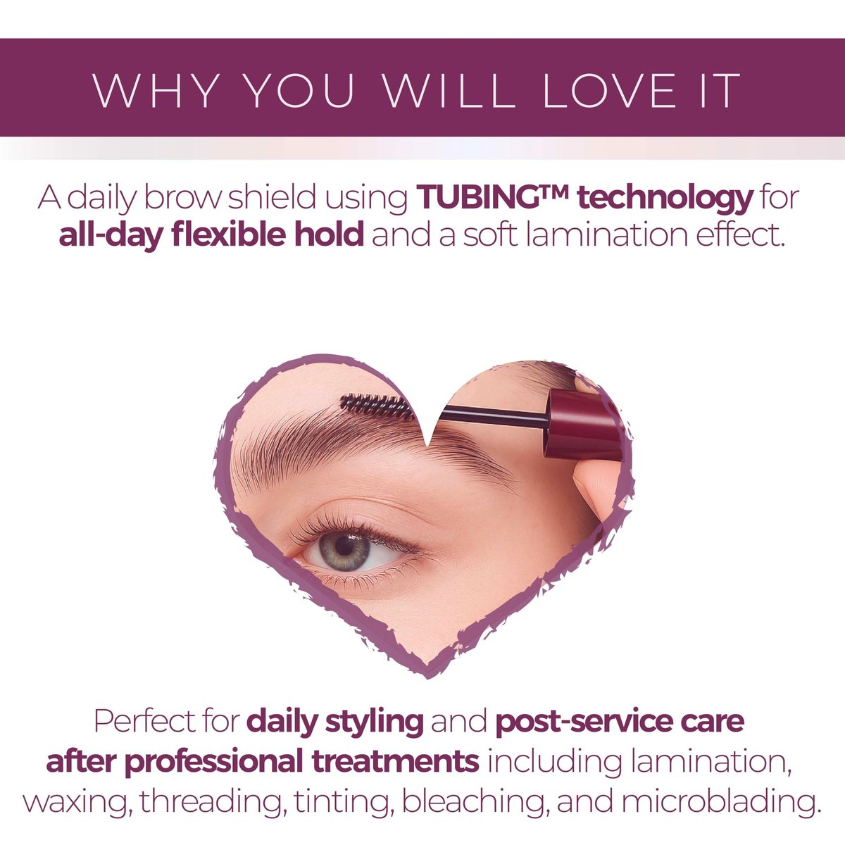 Blinc Tubing Brow Juice - Clear Daily Brow Shield & Conditioning Formula, Longwear Hold, Soft Lamination Effect, Brow Lamination Aftercare, Hydrating & Protective, Gluten-Free, 8mL Avelisse