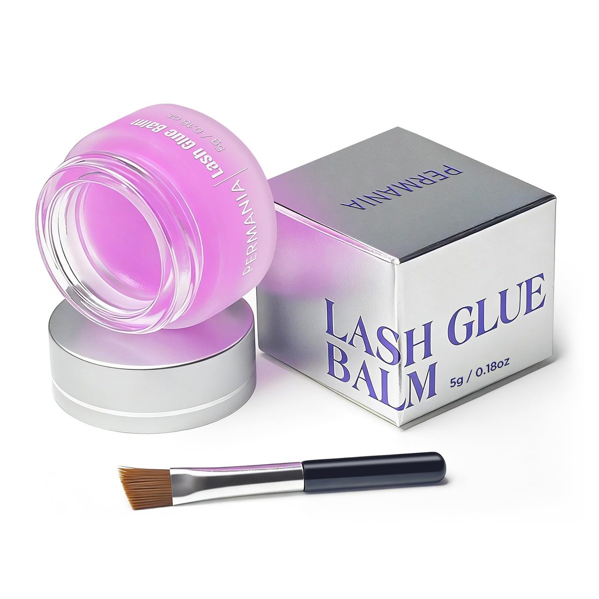PERMANIA Lash Lift Glue Balm with Lavender Scent, 5g Wax-Based Eyelash Lifting Adhesive – Strong Hold, Easy Adjustment for Professional & Home Use - görsel 1