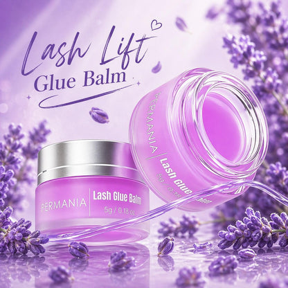 PERMANIA Lash Lift Glue Balm with Lavender Scent, 5g Wax-Based Eyelash Lifting Adhesive – Strong Hold, Easy Adjustment for Professional & Home Use