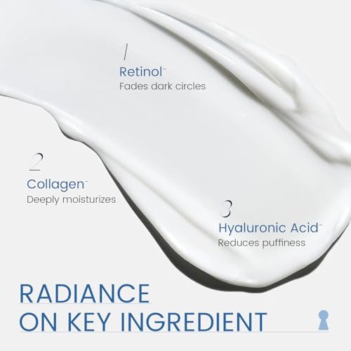 RONKIE Retinol Eye Cream for Dark Circles & Anti-Wrinkle - Night Care Under Eye Cream Reduces Eye Bags - 0.5 fl oz - görsel 10