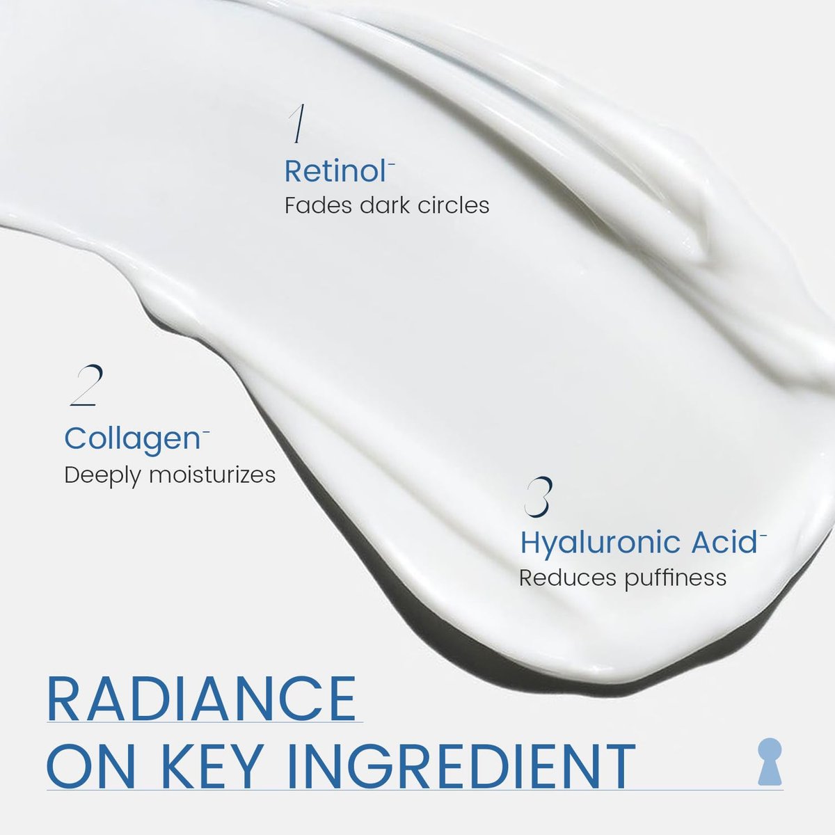 RONKIE Retinol Eye Cream for Dark Circles & Anti-Wrinkle - Night Care Under Eye Cream Reduces Eye Bags - 0.5 fl oz - görsel 9