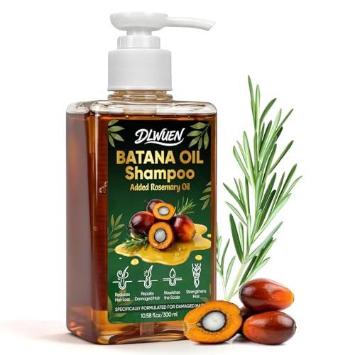 Batana Oil Shampoo for Hair Growth – Rosemary Infused Scalp Treatment Reduces Hair Loss & Nourishes Dry Hair, Adds Volume & Shine for Men & Women, 10.58 fl.oz Avelisse