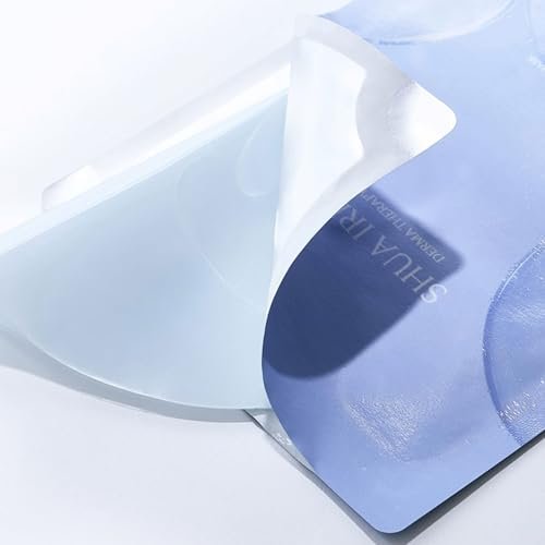 Shua ireh Blue Calming Hydro Mask - Cooling Hydrogel Sheet Face Mask for Sensitive Skin - 5 Sheets with Chamomile Flower Water and Azulene - Deep Hydration, Calming & Soothing Facial Mask - görsel 6
