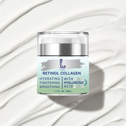 Retinol Firming Face & Neck Cream with Collagen and Hyaluronic Acid – Anti-Aging Moisturizer for Wrinkles, Lifting & Hydration for Men & Women, 1.7 Fl Oz