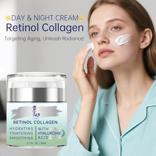 Retinol Firming Face & Neck Cream with Collagen and Hyaluronic Acid – Anti-Aging Moisturizer for Wrinkles, Lifting & Hydration for Men & Women, 1.7 Fl Oz - görsel 14