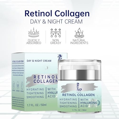 Retinol Firming Face & Neck Cream with Collagen and Hyaluronic Acid – Anti-Aging Moisturizer for Wrinkles, Lifting & Hydration for Men & Women, 1.7 Fl Oz - görsel 10