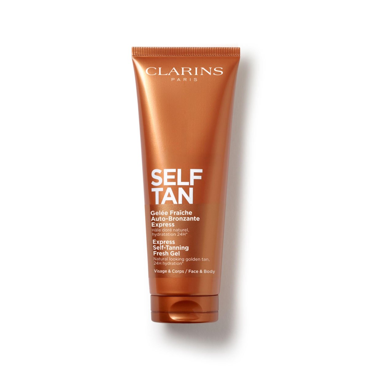 Clarins Self-Tanning Gel - Quick Drying Self Tanner for Face and Body, Buildable Streak-Free Natural Sun-Kissed Glow, 24H Hydration, Aloe Vera & Glycerin, 4.5 oz Avelisse