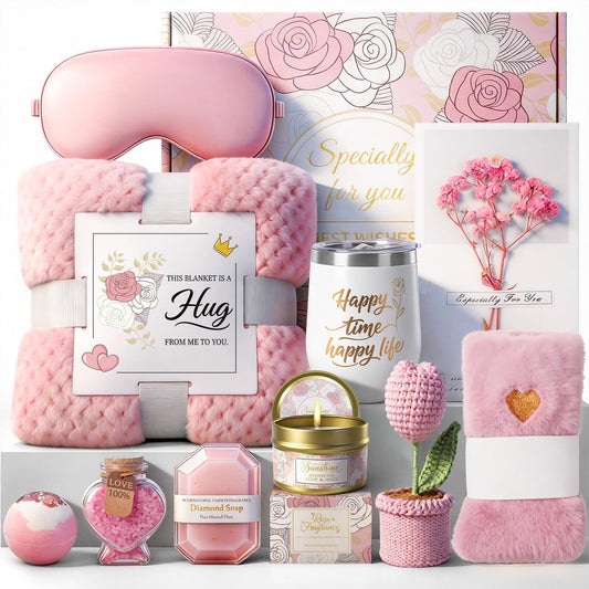 Self Care Gift Kit - Birthday, Get Well – Complete Spa Experience: The kit includes a range of products such as – Image 1