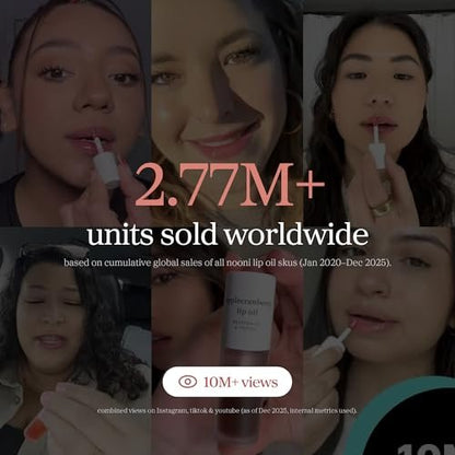 NOONI Korean Lip Oil - Applevanilla | Long-Lasting Moisturizing Lip Stain | Hydrating & Plumping | Crystal Clear Finish