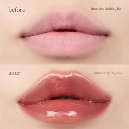 NOONI Korean Lip Oil - Applevanilla | Long-Lasting Moisturizing Lip Stain | Hydrating & Plumping | Crystal Clear Finish