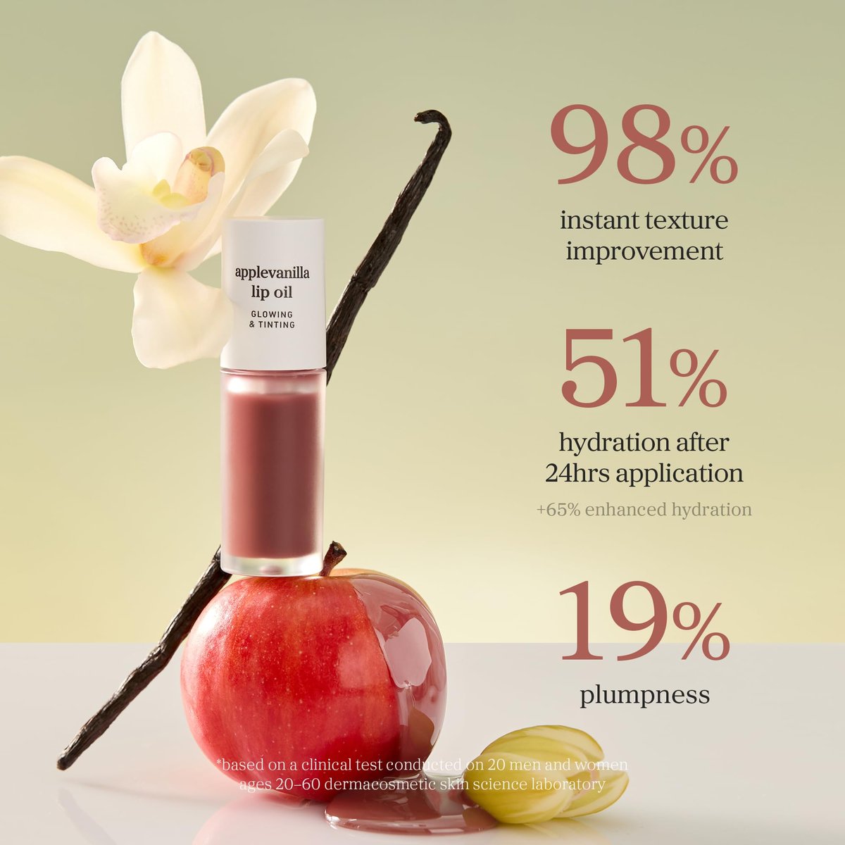 NOONI Korean Lip Oil - Applevanilla | Long-Lasting Moisturizing Lip Stain | Hydrating & Plumping | Crystal Clear Finish - görsel 7