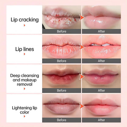 Lip Lightening Balm - Dark Black Removal, Pigmentation Fade, Dull Pink Balm, Anti-Crack Moisturizing Nourishing Lip Care for Smokers and Non-Smokers (Sheer Pink, 2 Count)