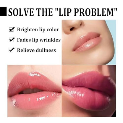 Lip Lightening Balm - Dark Black Removal, Pigmentation Fade, Dull Pink Balm, Anti-Crack Moisturizing Nourishing Lip Care for Smokers and Non-Smokers (Sheer Pink, 2 Count)