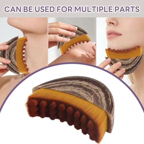 2-Piece Lymph Contour Facial Brush Set for Lymphatic Drainage Massage – Improve Skin Luster & Relieve Fatigue - görsel 12