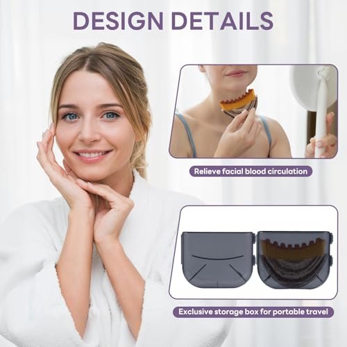 2-Piece Lymph Contour Facial Brush Set for Lymphatic Drainage Massage – Improve Skin Luster & Relieve Fatigue - görsel 8