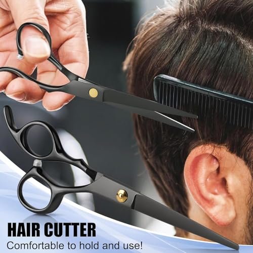 Professional Hair Cutting Scissors Set with Thinning Shears - Stainless Steel Barber Scissors for Men, Women, Kids, Salon & Home Use - görsel 12