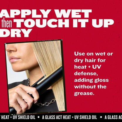 Bed Head by TIGI A Glass Act Multi-Tasking Heat Protectant Oil with UV & Color Defense, Anti-Frizz & Glass-Shine Finishing, 3.62 fl oz Avelisse