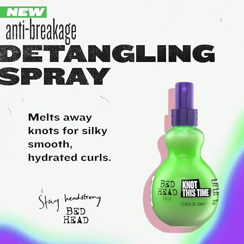 Bed Head by TIGI Knot This Time Anti-Breakage Detangling Spray – Hydrating Leave-In for Natural Curls with UV & Humidity Protection, 7.71 fl oz Avelisse