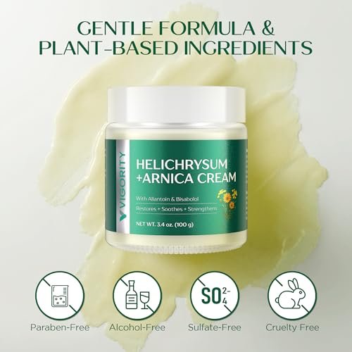 Vigority Arnica Bruise Cream - Extra Strength with Helichrysum, Vitamins K, C & E for Bruises, Mature & Thin Skin - 3.4 oz - görsel 16
