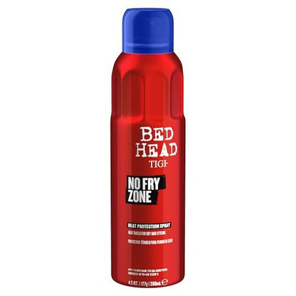 Bed Head by TIGI No Fry Zone Dry Heat Protectant Mist – 450°F Thermal Protection, 72-Hour Humidity Shield & Anti-Static Restyling Spray, 4.5 oz