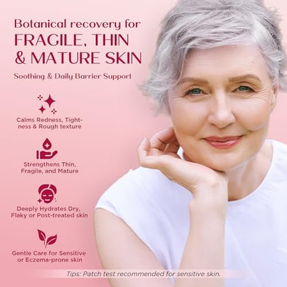 Vigority Calendula Cream – Soothes Mature, Thin & Fragile Skin with Helichrysum, Bakuchiol & CICA – Hydrates, Nourishes & Strengthens Skin Barrier – Non-greasy, Fragrance Free, 3.4 oz Avelisse