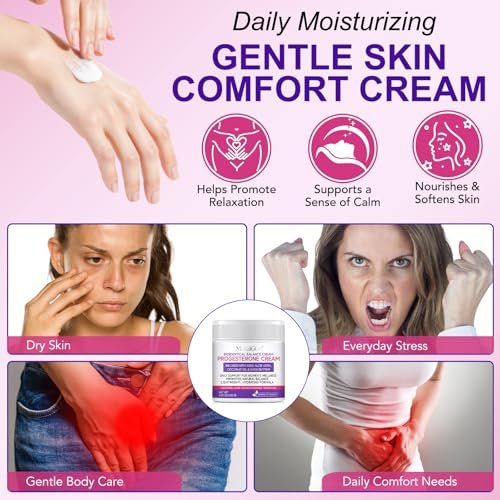 GPUPFJPW Wild Yam Cream – Topical Natural Cream for Hormone Balance, Perimenopause & Menopause Relief, Daily Moisturiser for Women, 4.23 Oz - görsel 3