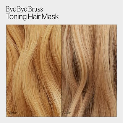Eva NYC Toning Hair Mask - Anti-Brass Purple Mask for Blonde, Gray & Lightened Hair - UV Pigment & Wild Cherry Bark - Ginger Rose Scent - 8.4 oz Avelisse