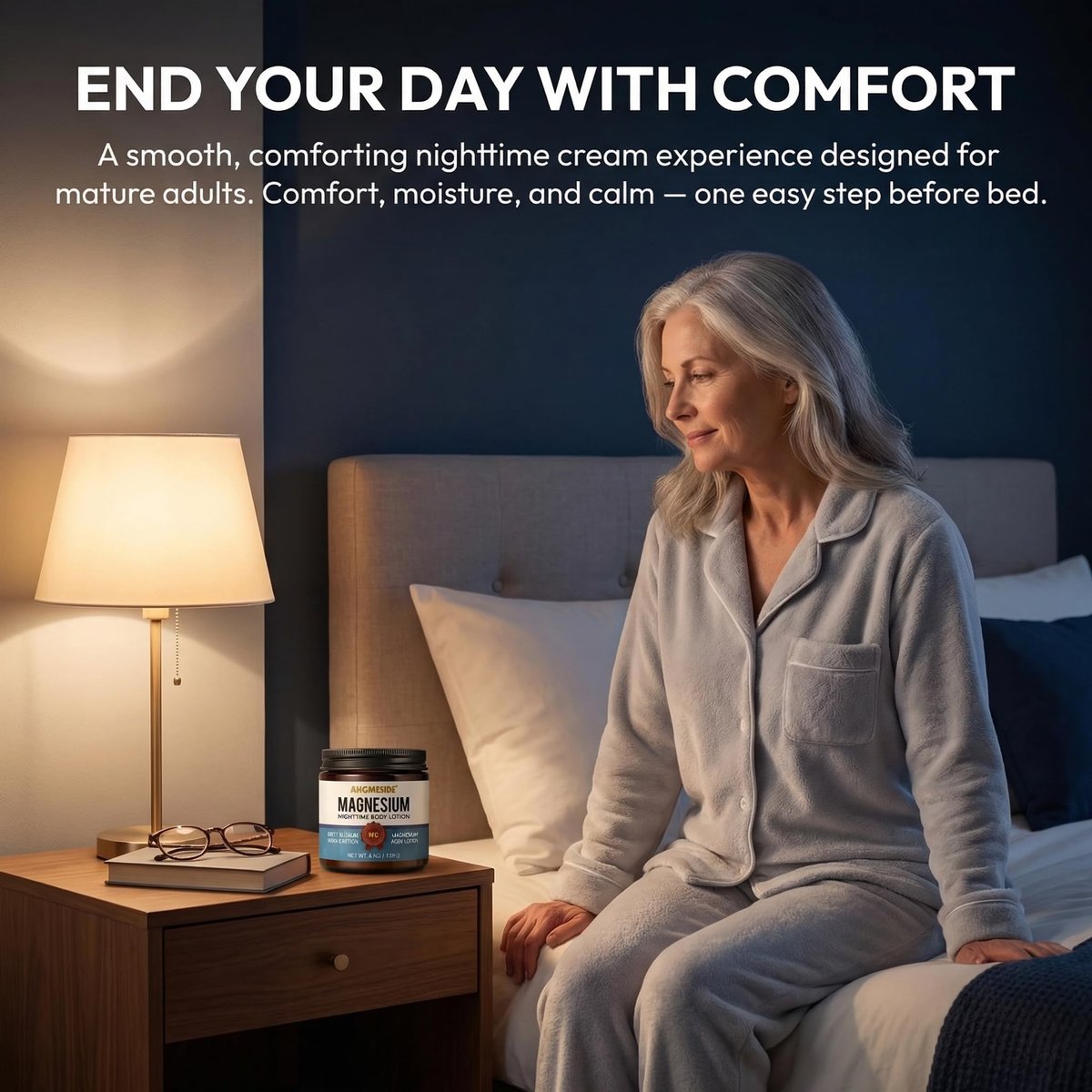 Ahgmeside Neuropathy Cream - Magnesium Nerve Relief Lotion for Feet, Hands, Legs & Toes, Fast-Absorbing Neuropathy Cream for Sleep, Relaxation & Soothing Comfort, Non-Greasy Body Butter, 4 oz Avelisse