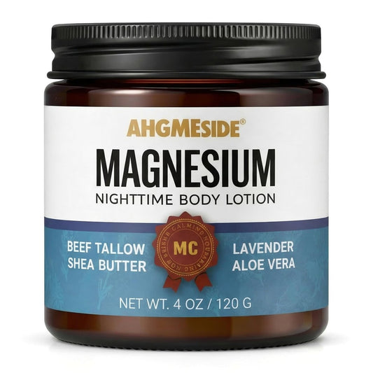Ahgmeside Neuropathy Cream - Magnesium Nerve Relief Lotion for Feet, Hands, Legs & Toes, Fast-Absorbing Neuropathy Cream for Sleep, Relaxation & Soothing Comfort, Non-Greasy Body Butter, 4 oz Avelisse