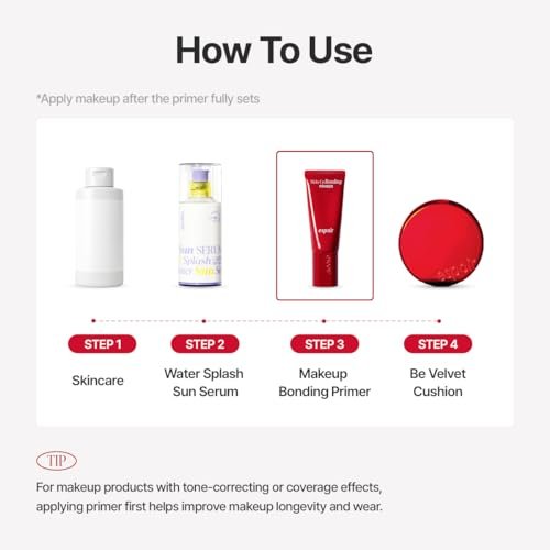 Espoir Bonding Primer for Makeup - Hydrating & Blurring Primer, Smooth Long-Lasting Makeup Base, Lightweight Non-Greasy Formula for Oily Skin, Vegan Korean Makeup, Festival Essentials, 1.25 Fl Oz Avelisse
