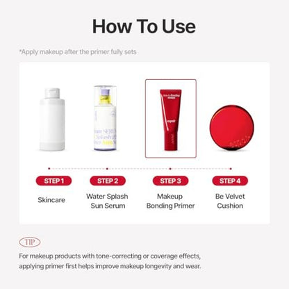 Espoir Bonding Primer for Makeup - Hydrating & Blurring Primer, Smooth Long-Lasting Makeup Base, Lightweight Non-Greasy Formula for Oily Skin, Vegan Korean Makeup, Festival Essentials, 1.25 Fl Oz Avelisse