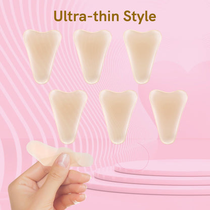 PINKMOLI Camel Front Silicone Coverage Concealer Pads for Women, 6 Pack Reusable Invisible Insert for Leggings, Yoga Pants & Swimwear - Light Beige