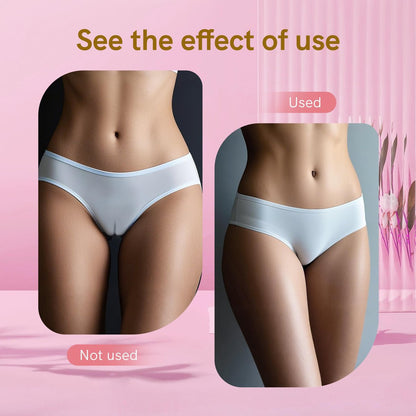 PINKMOLI Camel Front Silicone Coverage Concealer Pads for Women, 6 Pack Reusable Invisible Insert for Leggings, Yoga Pants & Swimwear - Light Beige
