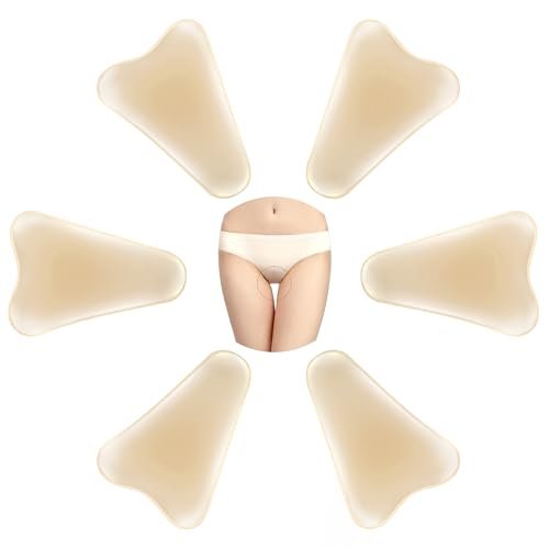 PINKMOLI Camel Front Silicone Coverage Concealer Pads for Women, 6 Pack Reusable Invisible Insert for Leggings, Yoga Pants & Swimwear - Light Beige - görsel 2