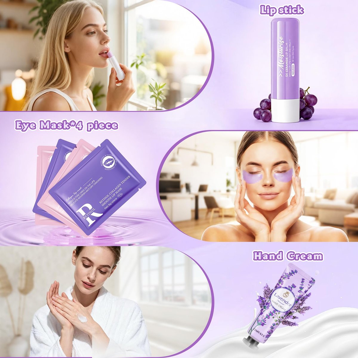 KIYTARBOO 11 Pcs Skin Care Set for Women - Complete Travel Size Spa Kit, Gift for Birthday, Teacher Appreciation, Valentine's Day, Mother's Day - görsel 9