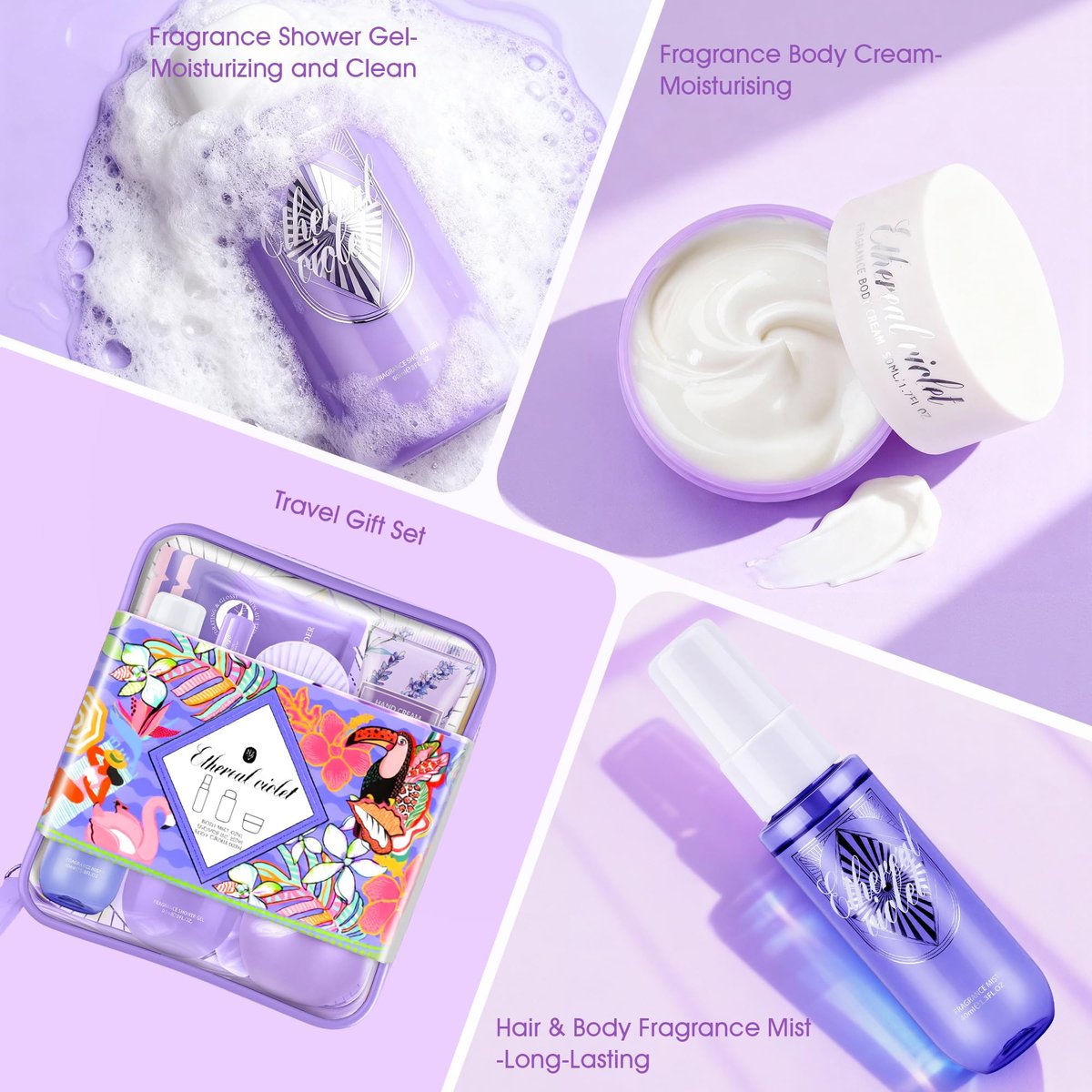 KIYTARBOO 11 Pcs Skin Care Set for Women - Complete Travel Size Spa Kit, Gift for Birthday, Teacher Appreciation, Valentine's Day, Mother's Day - görsel 7