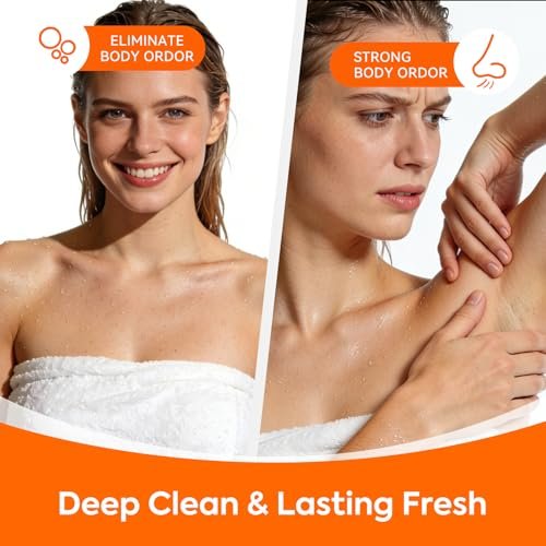 QualiLife Acidified Cleansing Bar – Purifying Deodorizing Soap for Eliminating Odor, Natural Deodorant Body Wash for Women & Men, Pack of 3 Avelisse