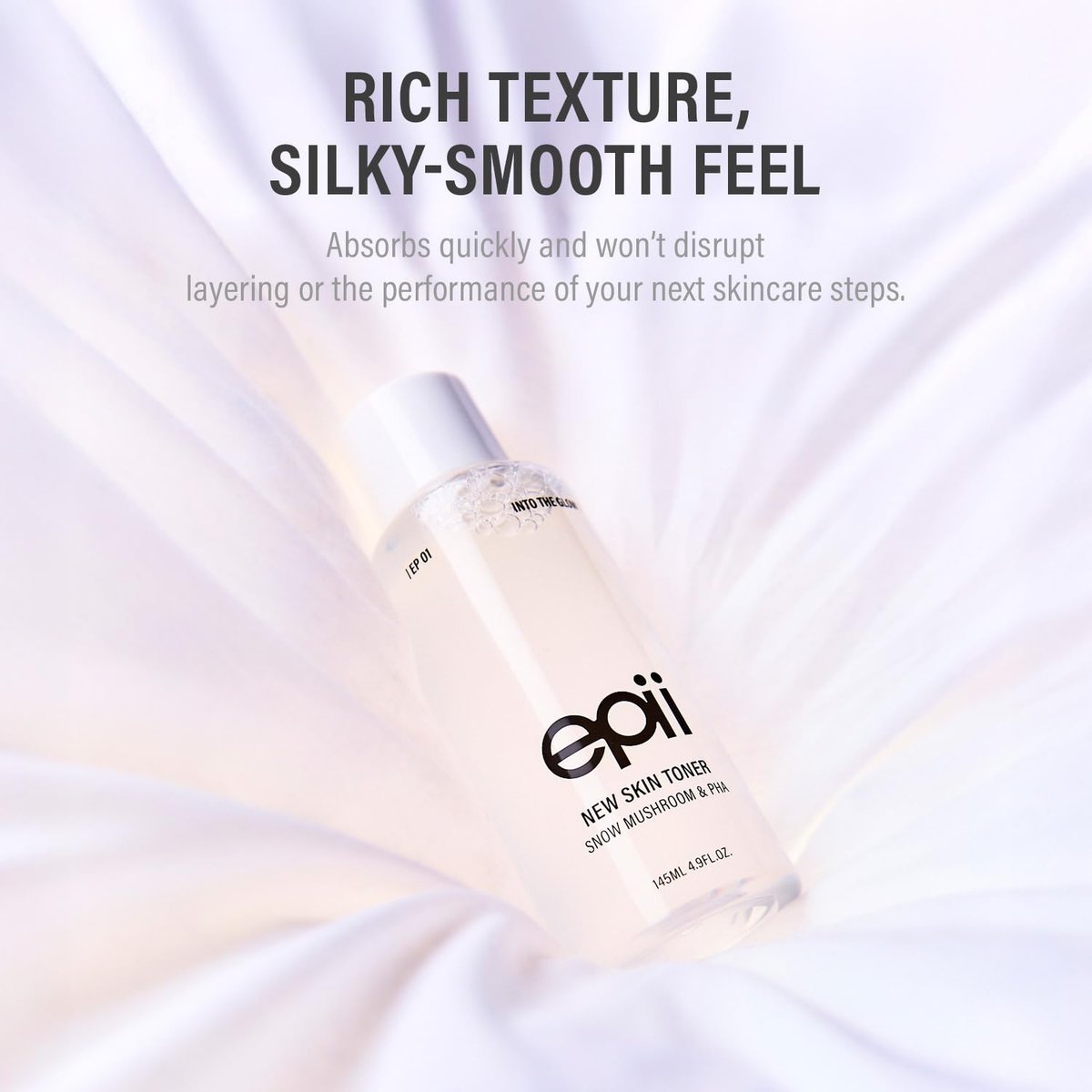 epii New Skin Toner | PHA 5% Exfoliation Toner for Instant Glow | Glass Skin | Hyaluronic Acid | Korean Skincare | 145ml / 4.9 fl oz Avelisse