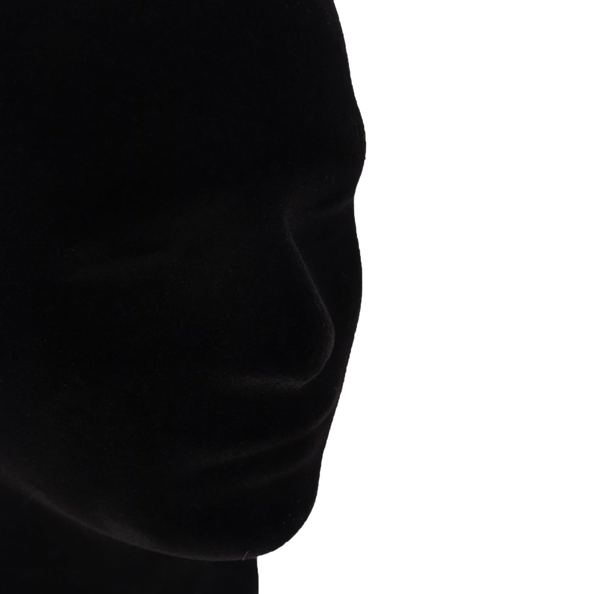 MapofBeauty Black Velvet Foam Mannequin Head Male Display Stand - Styrofoam Wig Head for Styling and Display Avelisse