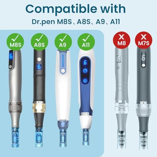 12-Pack 18-Pin Microneedling Pen Cartridges for Dr Pen M8S/A11/A8S/A9 – 0.25mm Needles for At-Home Use Avelisse