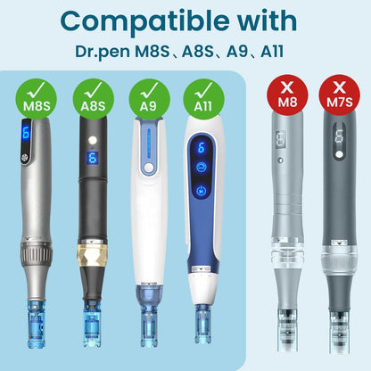 12-Pack 18-Pin Microneedling Pen Cartridges for Dr Pen M8S/A11/A8S/A9 – 0.25mm Needles for At-Home Use Avelisse