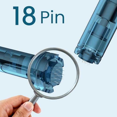 12-Pack 18-Pin Microneedling Pen Cartridges for Dr Pen M8S/A11/A8S/A9 – 0.25mm Needles for At-Home Use Avelisse