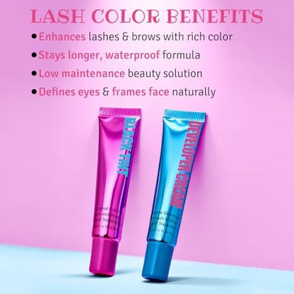 Lomansa 10ml Lash Color Kit - Black Voluminous Eyelash Dye, Easy-to-Use, Lasts 4 Weeks Avelisse