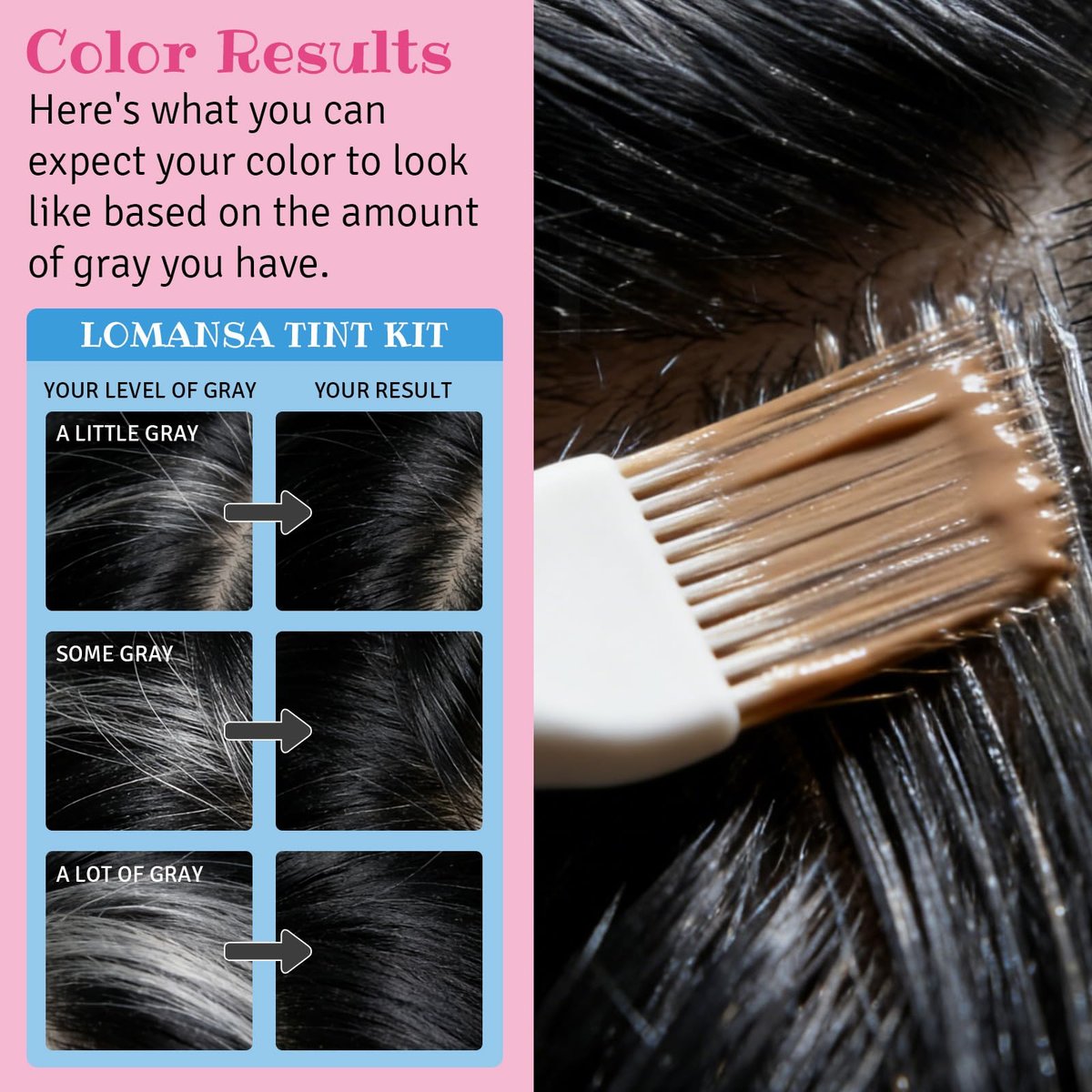 Lomansa 10ml Lash Color Kit - Black Voluminous Eyelash Dye, Easy-to-Use, Lasts 4 Weeks Avelisse